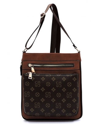 Monogrammed Crossbody Bag CD1238 BROWNTAN